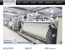 Tablet Screenshot of bharatbeams.com
